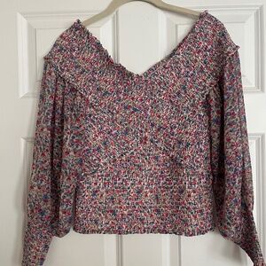 Long sleeve floral top